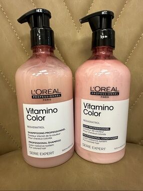 L'Oréal Professionnel Vitamino Color Pink Shampoo & Conditioner